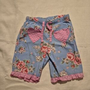 Baby Boden girls 18-24 months cropped pants, adorable polka dot pockets & trim